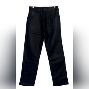 Vintage 90s Black leather pants.